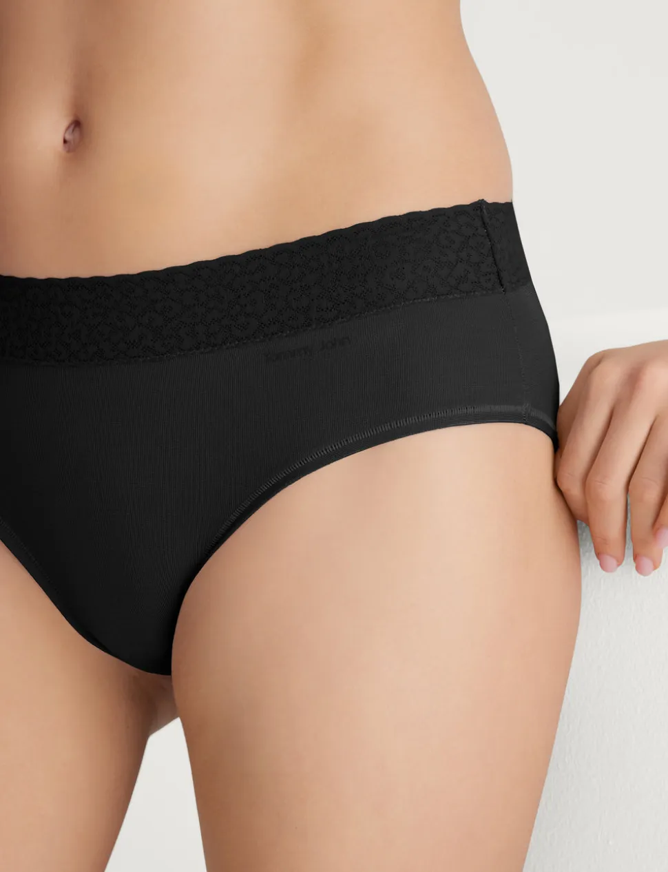 Women's Second Skin Brief, Lace Waist (3-Pack)