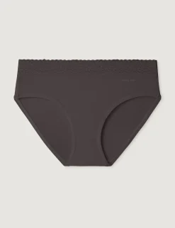 Women's Second Skin Brief, Lace Waist (3-Pack)