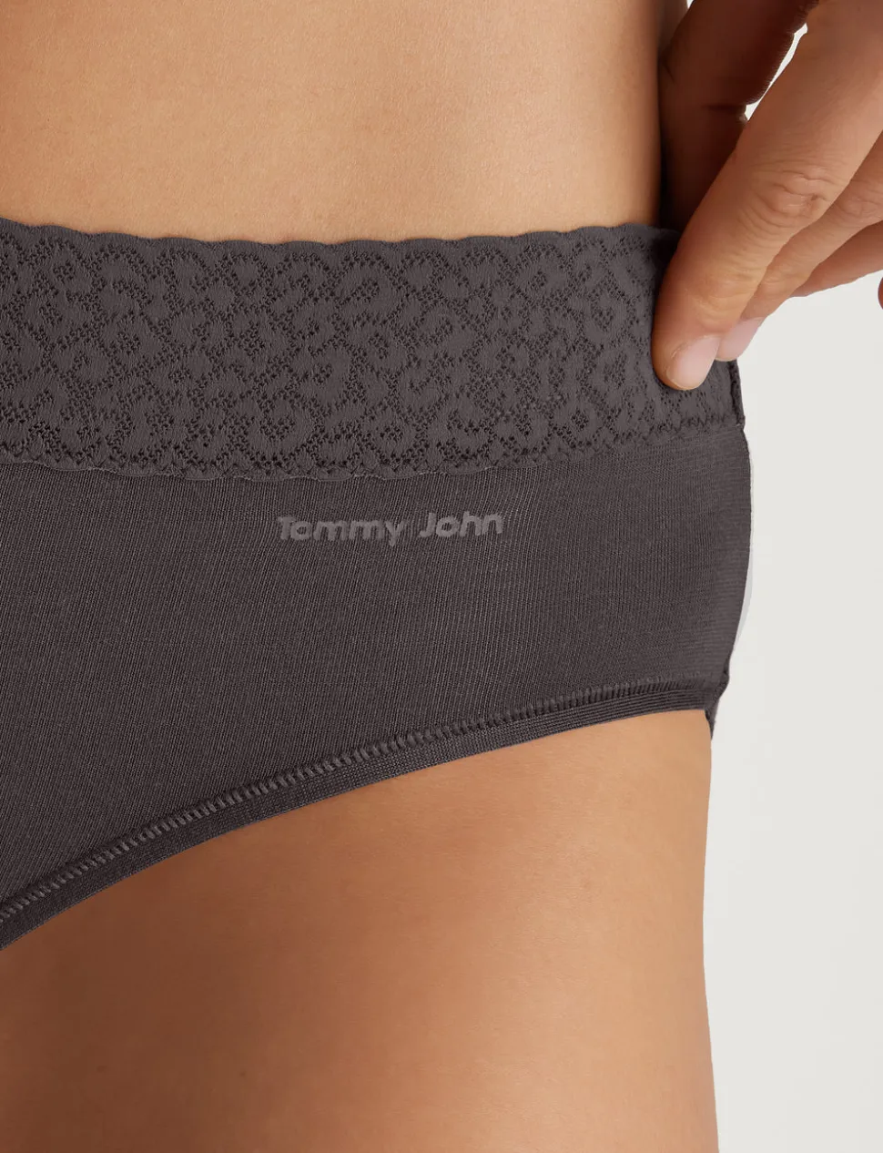 Women's Second Skin Brief, Lace Waist (3-Pack)