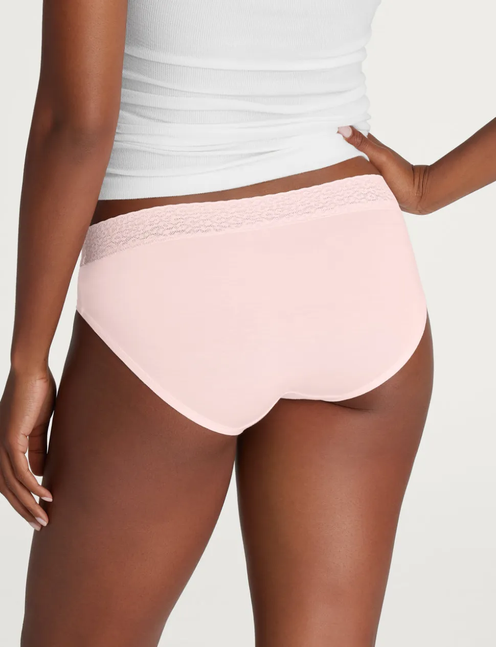 Women's Second Skin Brief, Lace Waist (3-Pack)