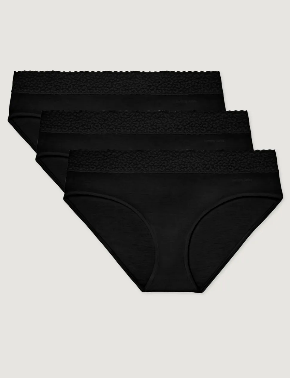 Women's Second Skin Brief, Lace Waist (3-Pack)