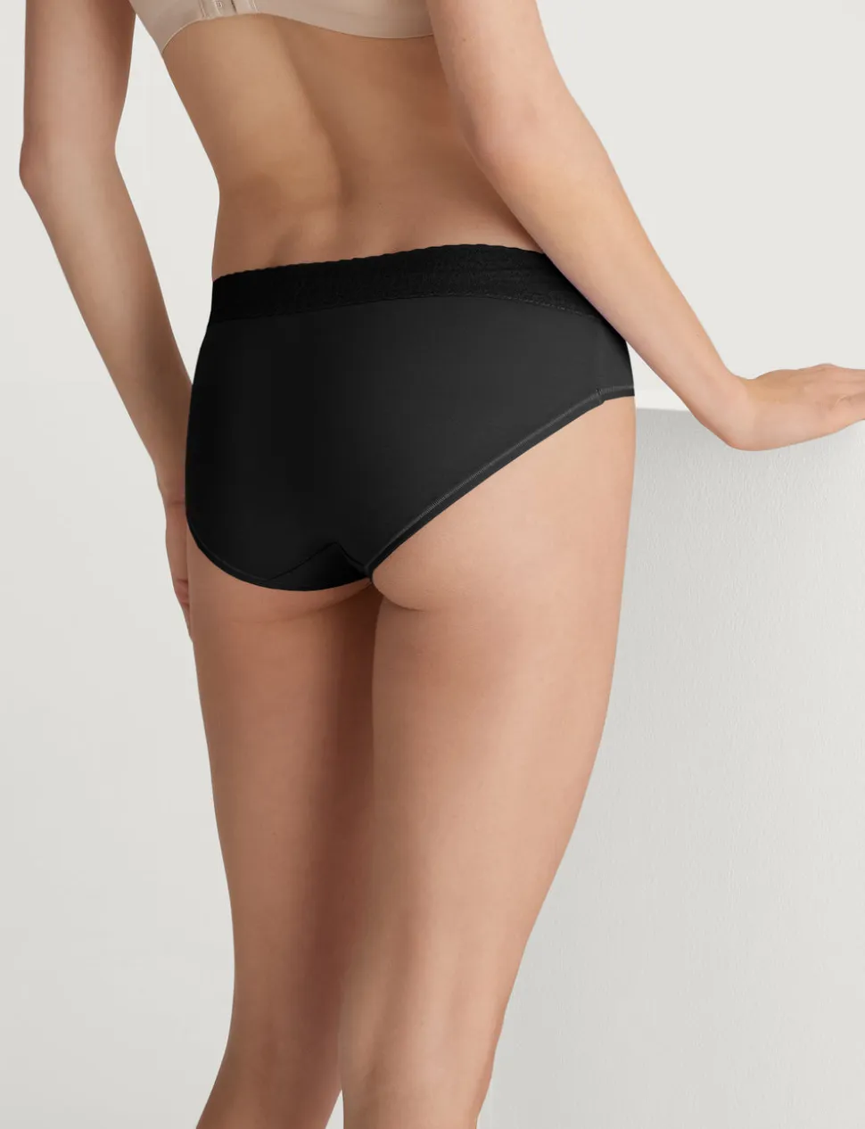 Women's Second Skin Brief, Lace Waist
