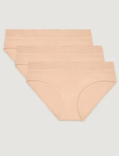 Women's Second Skin Brief, Lace Waist
