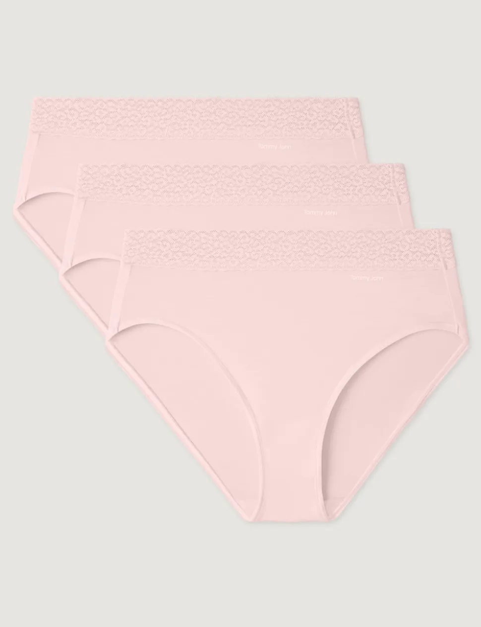 Women's Second Skin High-Rise Brief, Lace Waist (5-Pack)