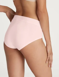 Women's Second Skin High Rise Brief, Lace Mix (3-Pack)