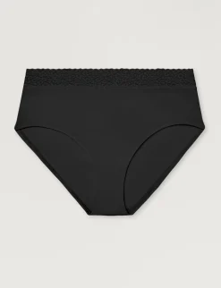 Women's Second Skin High Rise Brief, Lace Waist
