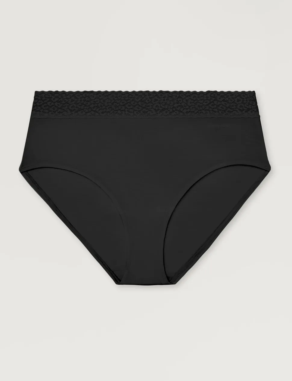 Women's Second Skin High Rise Brief, Lace Waist