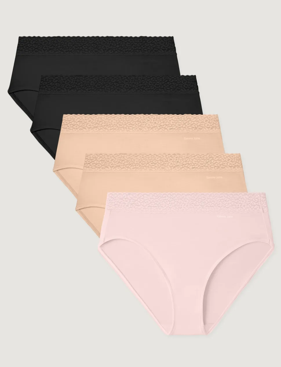 Women's Second Skin High Rise Brief, Lace Waist