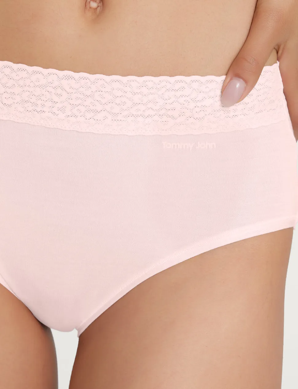Women's Second Skin High Rise Brief, Lace Mix (5-Pack)