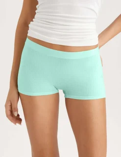 Women's Second Skin Luxe Rib Boyshort (5-Pack)