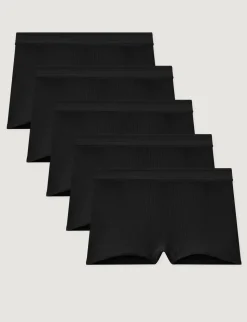 Women's Second Skin Luxe Rib Boyshort (5-Pack)