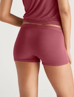 Women's Second Skin Luxe Rib Boyshort (3-Pack)