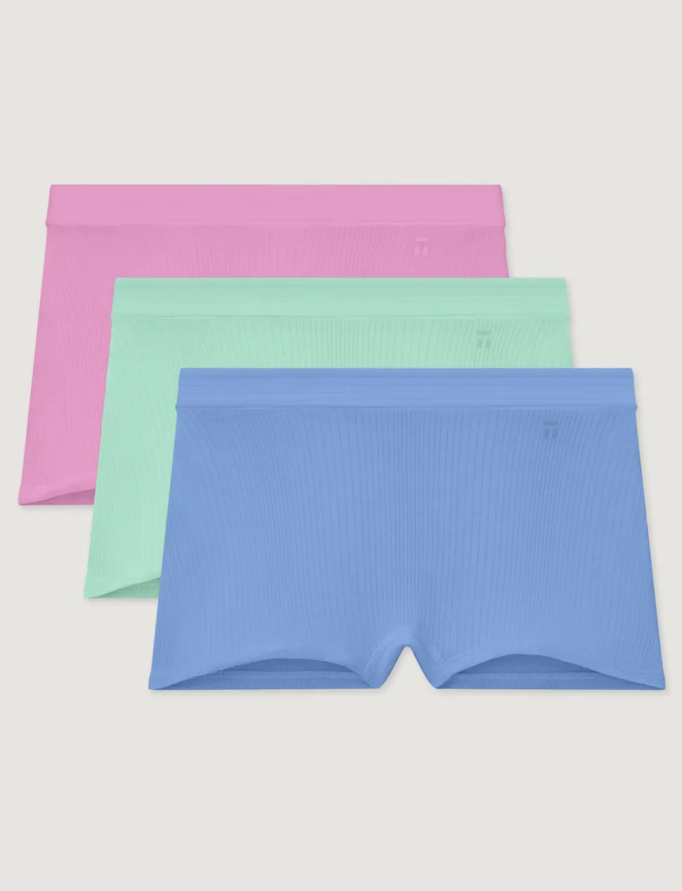 Women's Second Skin Luxe Rib Boyshort (3-Pack)