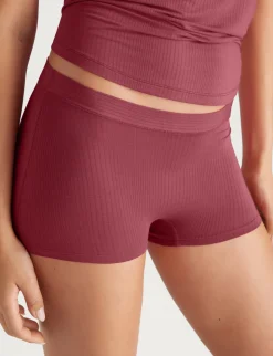 Women's Second Skin Luxe Rib Boyshort