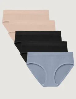 Women's Second Skin Luxe Rib Brief (5-Pack)