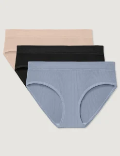 Women's Second Skin Luxe Rib Brief (3-Pack)