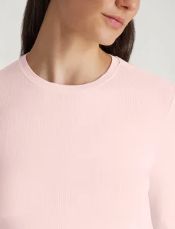 Women's Second Skin Luxe Rib Long Sleeve Crew Neck & Pant Set