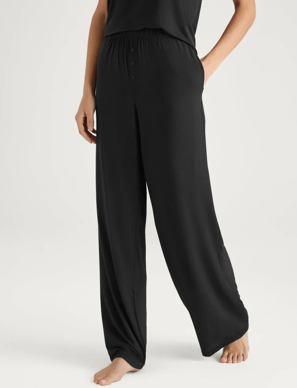 Women's Second Skin Luxe Rib Long Sleeve Crew Neck & Pant Set