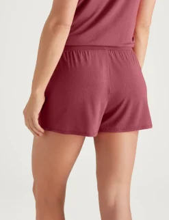 Women's Second Skin Luxe Rib Sleep Tank & Short Set