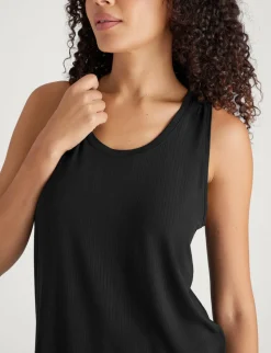 Women's Second Skin Luxe Rib Sleep Tank & Short Set