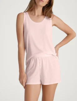 Women's Second Skin Luxe Rib Sleep Tank & Short Set