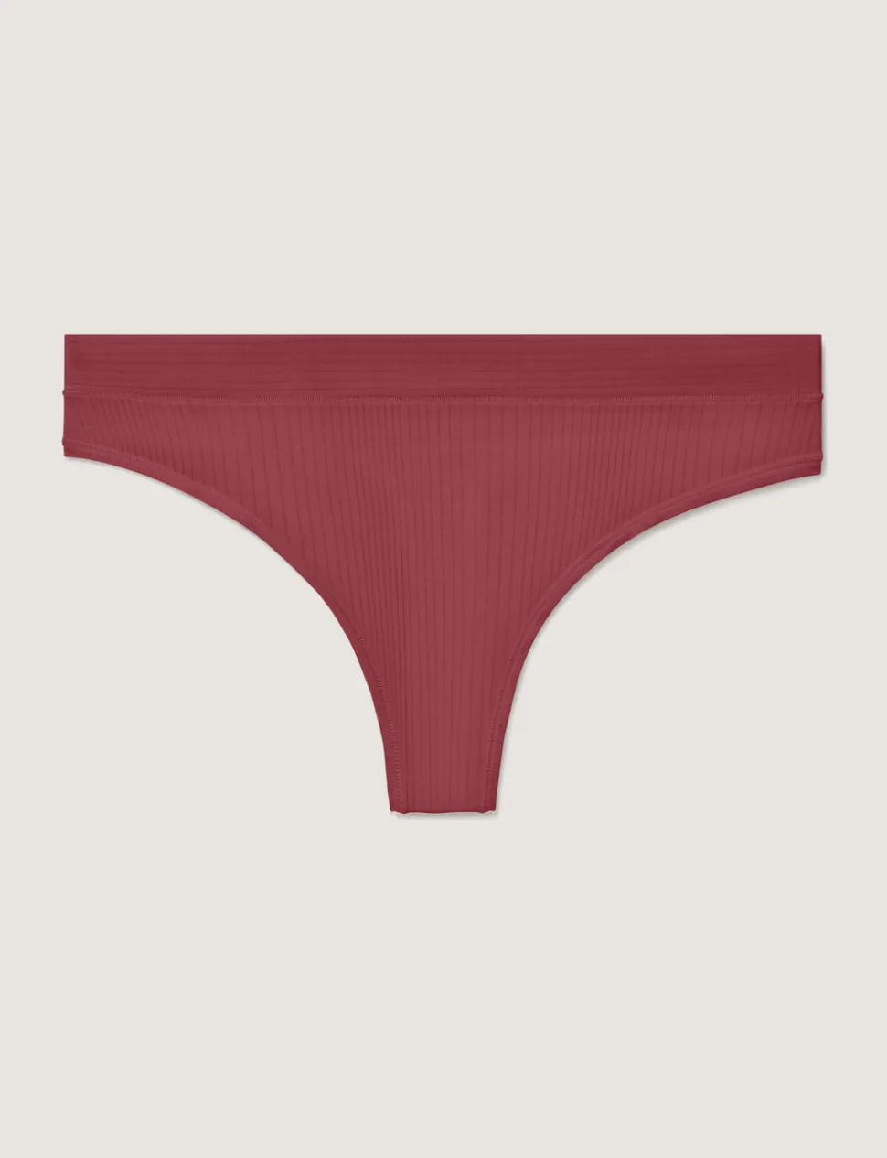 Women's Second Skin Luxe Rib Thong (5-Pack)