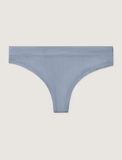 Women's Second Skin Luxe Rib Thong (5-Pack)