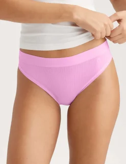 Women's Second Skin Luxe Rib Thong (5-Pack)