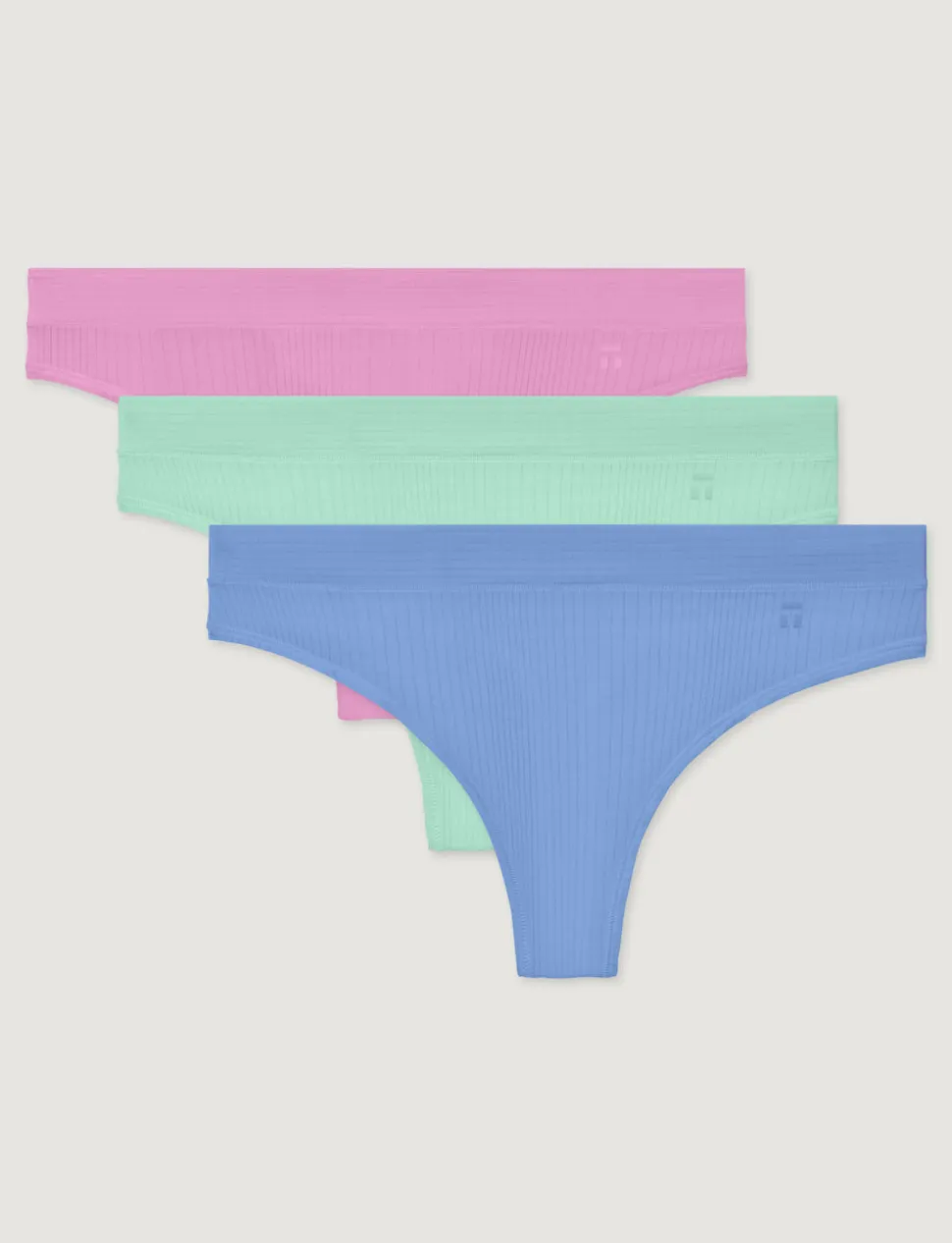 Women's Second Skin Luxe Rib Thong (5-Pack)