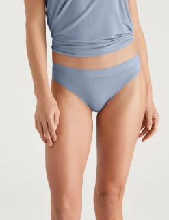 Women's Second Skin Luxe Rib Thong (3-Pack)