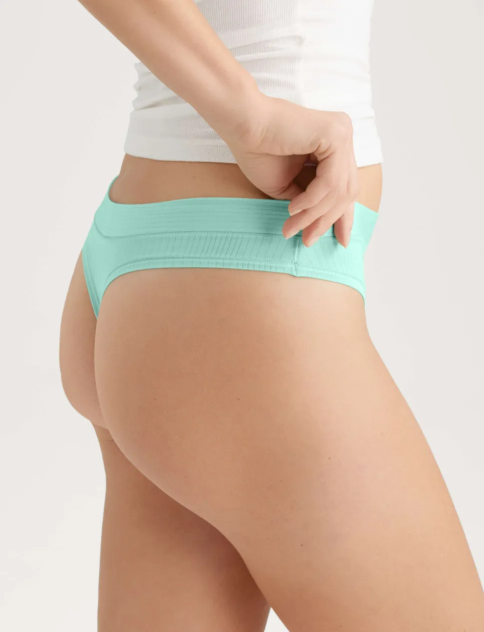 Women's Second Skin Luxe Rib Thong (3-Pack)