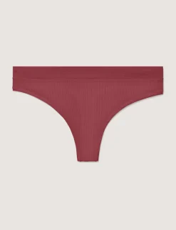 Women's Second Skin Luxe Rib Thong (3-Pack)