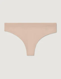 Women's Second Skin Luxe Rib Thong (3-Pack)