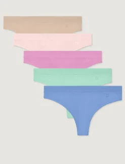 Women's Second Skin Luxe Rib Thong