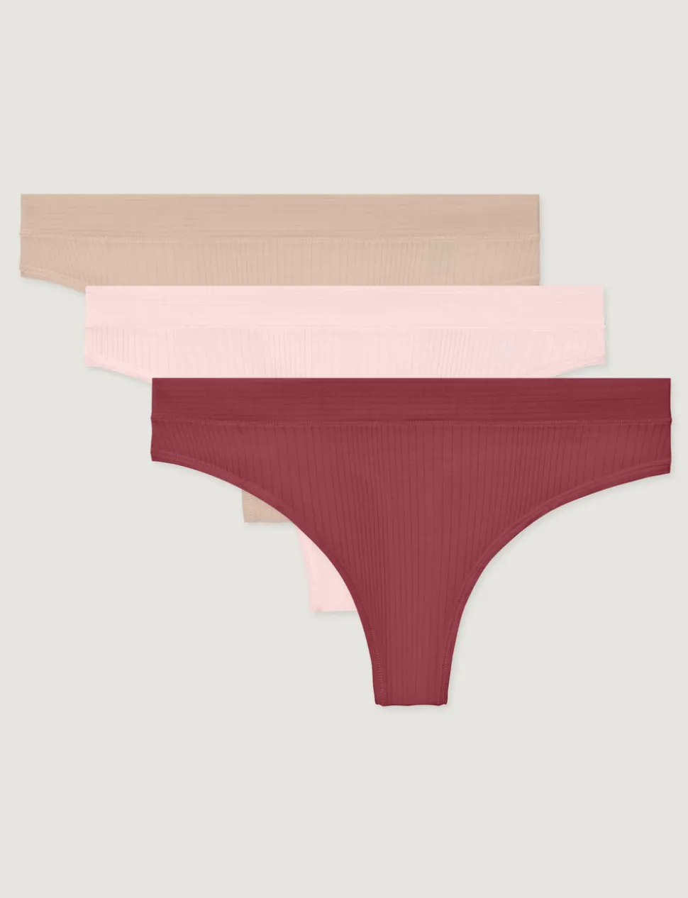 Women's Second Skin Luxe Rib Thong