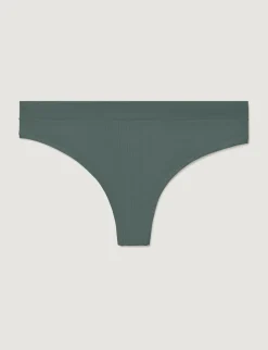 Women's Second Skin Luxe Rib Thong