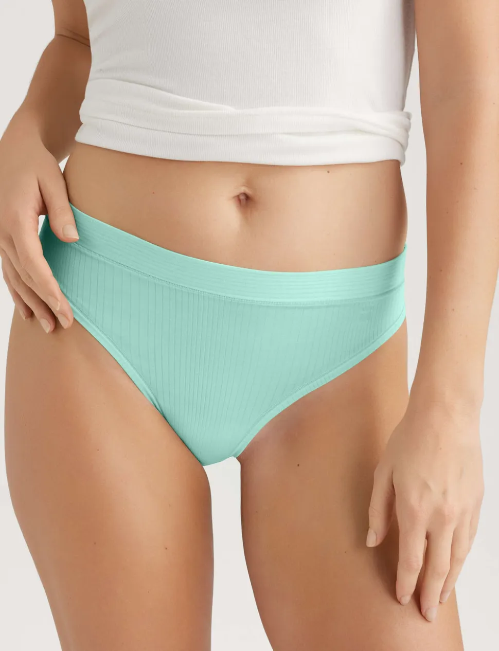 Women's Second Skin Luxe Rib Thong