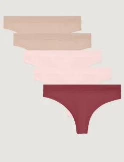 Women's Second Skin Luxe Rib Thong