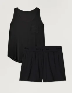 Women's Second Skin Sleep Pocket Tank & Short Set