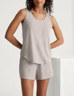 Women's Second Skin Sleep Pocket Tank & Short Set