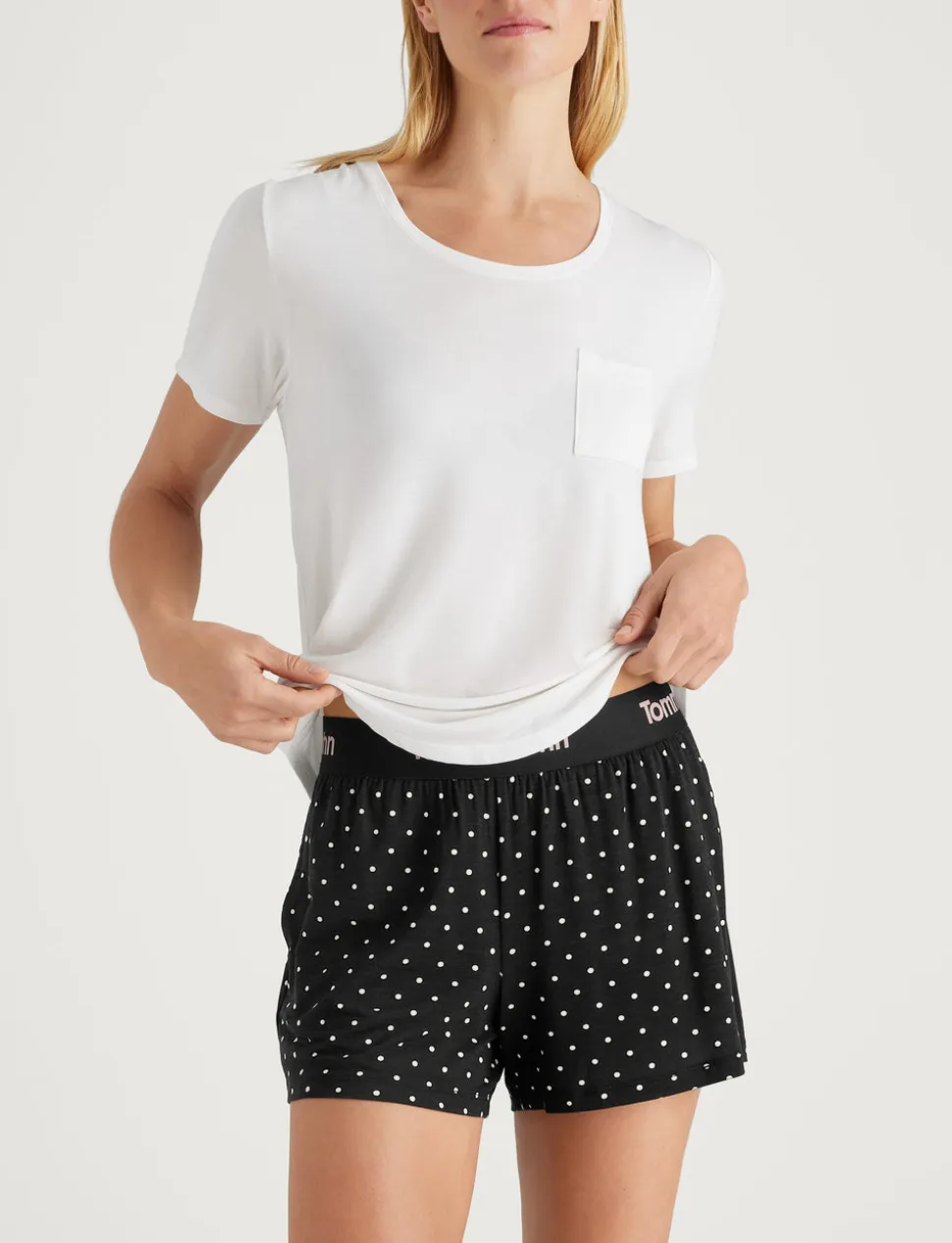 Women's Second Skin Sleep Pocket Tee & Short Set