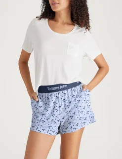 Women's Second Skin Sleep Pocket Tee & Short Set