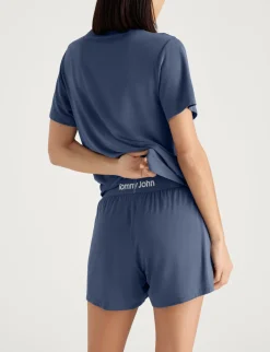 Women's Second Skin Sleep Pocket Tee & Short Set