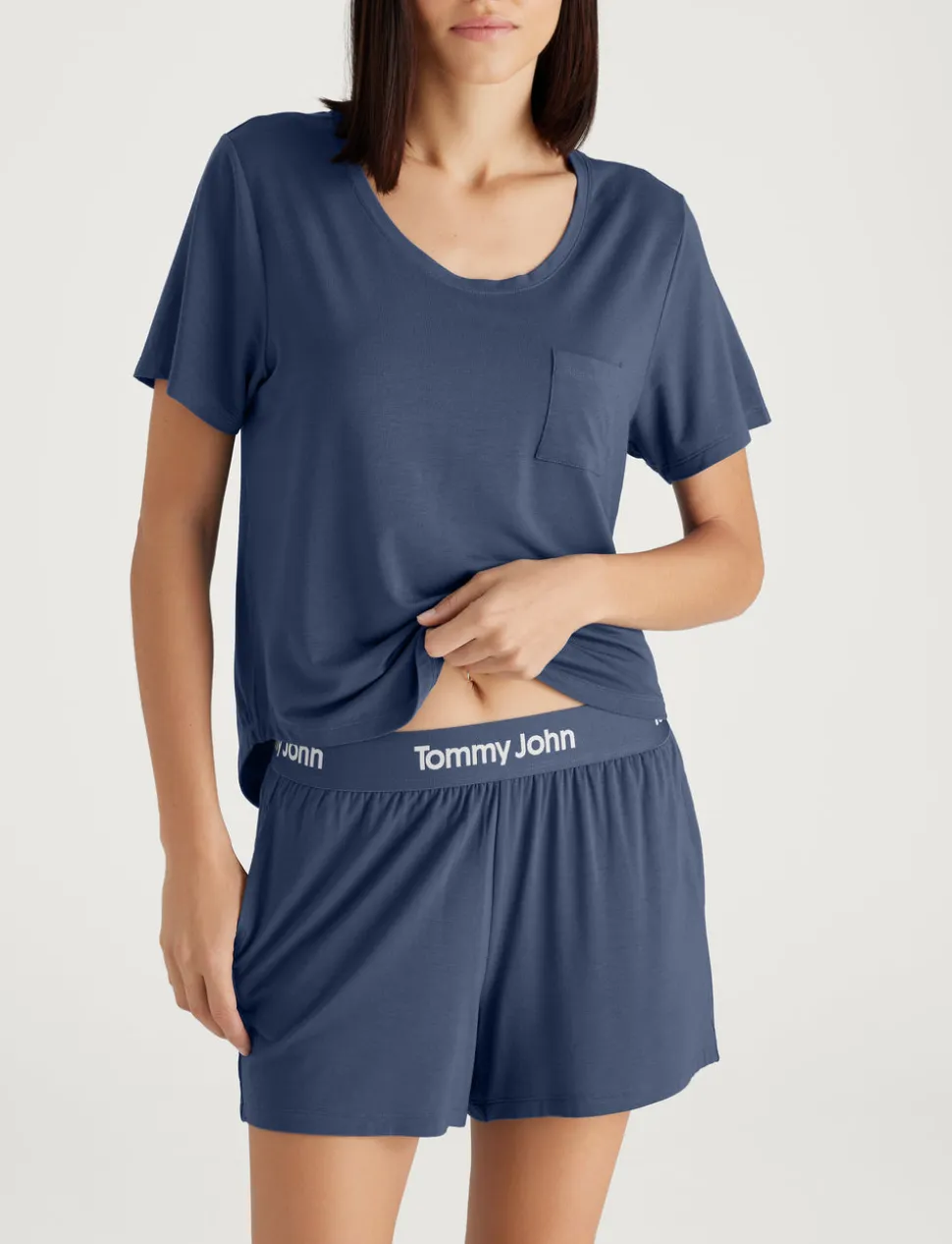 Women's Second Skin Sleep Pocket Tee & Short Set