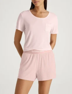 Women's Second Skin Sleep Pocket Tee & Short Set