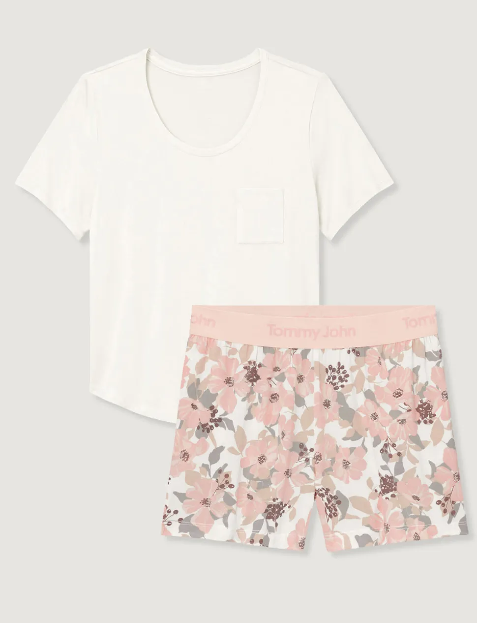 Women's Second Skin Sleep Pocket Tee & Short Set