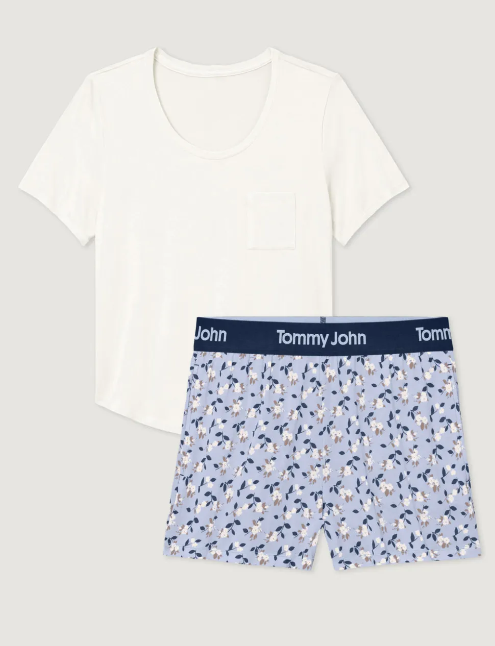 Women's Second Skin Sleep Pocket Tee & Short Set