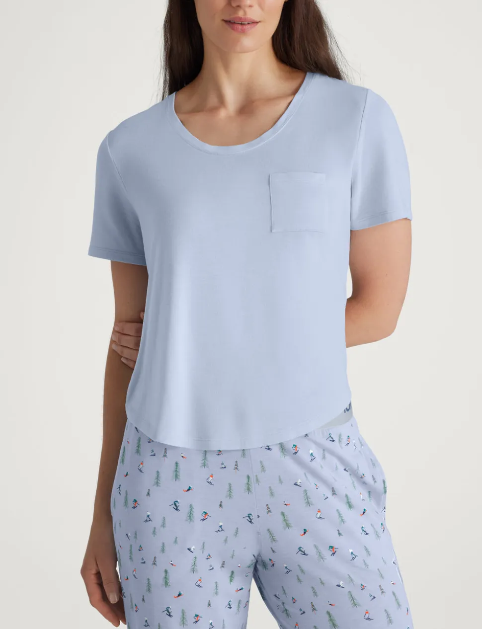 Women's Second Skin Sleep Pocket Tee & Short Set