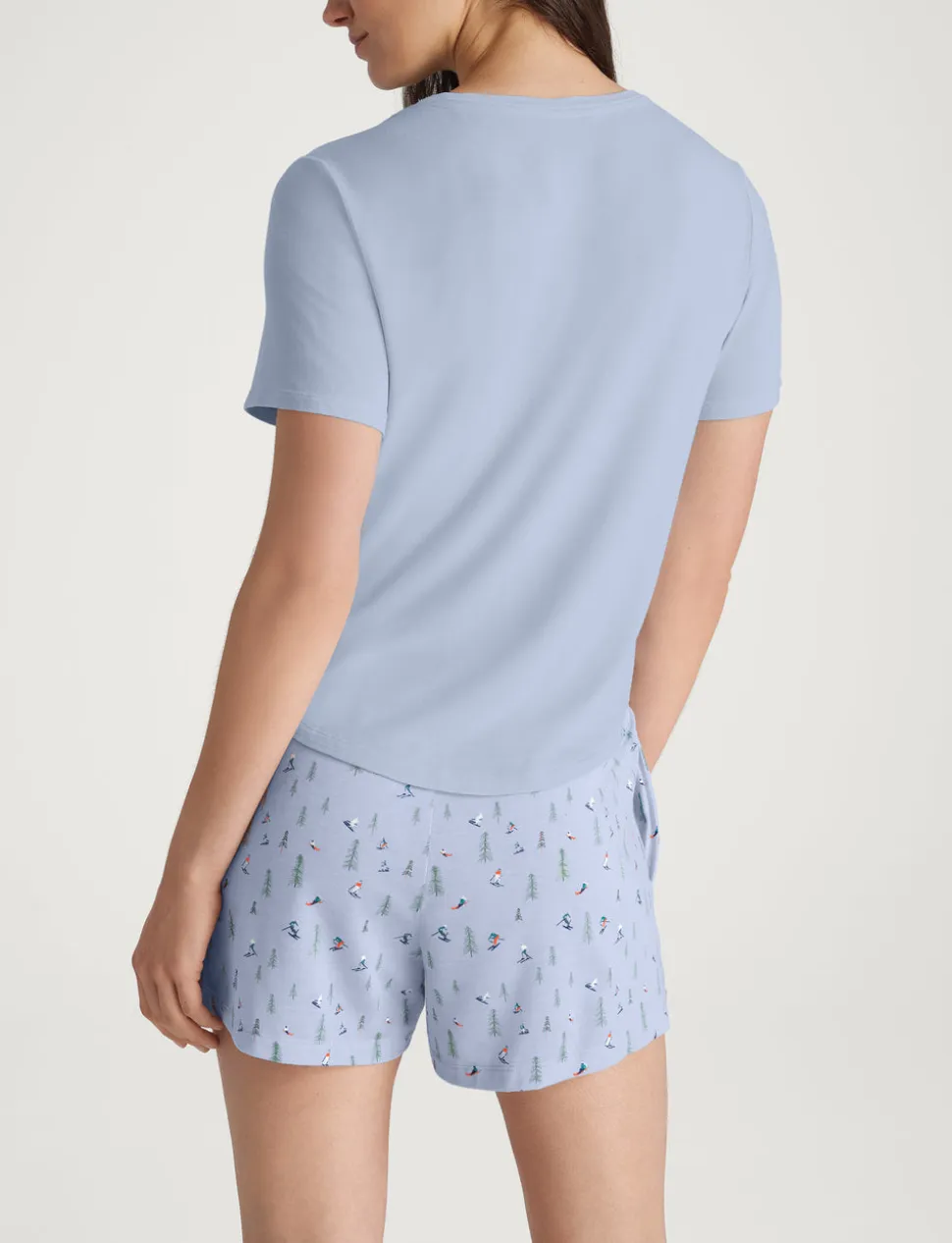 Women's Second Skin Sleep Pocket Tee & Short Set