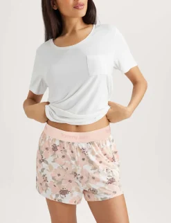 Women's Second Skin Sleep Pocket Tee & Short Set